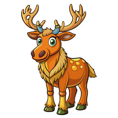 Fototapeta premium reindeer with red nose