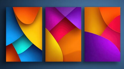 Fototapeta premium Dynamic Modern Abstract Geometric Background Templates Featuring Fluid Shapes Inspiring Creative Expression and Artistic Innovation