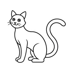 vector illustration of a cat