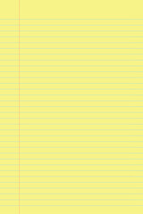 Naklejka premium Yellow legal pad pages with lined designs