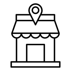 store location vector icon