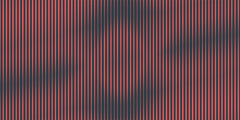 Vertical lines vector halftone pattern smooth curved structure red black abstract background. Retro styled linear half tone graphics backdrop perfect for technology-inspired design and visual effects
