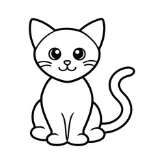 vector illustration of a cat