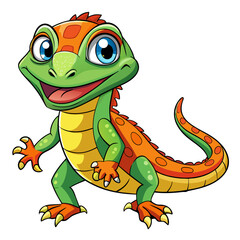 Fototapeta premium green dragon cartoon