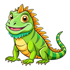 Obraz premium green dragon cartoon