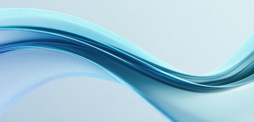 Abstract Fluidic Blue Waves