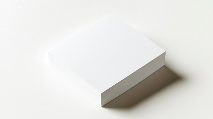 Mockup of an empty business card displaying simple design on a clean white background