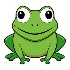 Obraz premium frog, cartoon, animal, green, vector, amphibian, toad, illustration, nature, isolated, funny, cute, wildlife, character, art, fun, sitting, toy, reptile, comic, smile, drawing, wild, eye, dinosaur