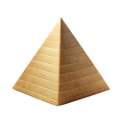 Pyramid Isolated on White Background Cutout High Resolution