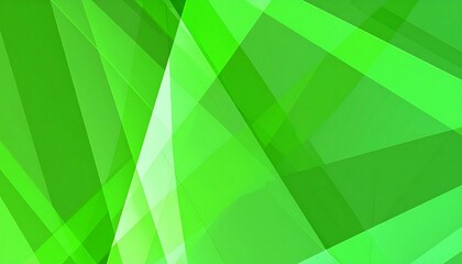 Abstract geometric green shapes