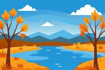 mountain landscape with trees