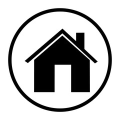 Home Icon. House symbol. Real Estate objects and houses black icons, Vector illustration.