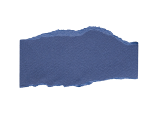 dark blue torn paper background isolated on white background 