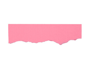 torn pink paper strip edge, border PNG