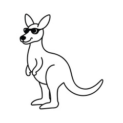 kangaroo vector illustration