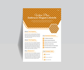 real estate flyer Simple minimalist corporate business flyer design Creative minimal Modern eye catchy real estate flyer Geometric Flyer Design Template Corporate business flyer template design