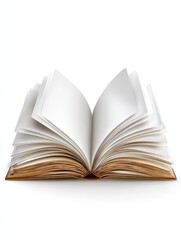 open book with blank pages