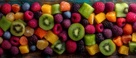 Mix Fruit Arrangement Flat Lay for Summer