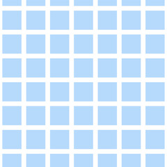 Blue square grid pattern on white background.