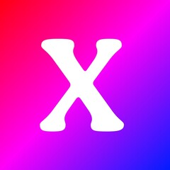 3d render of a pink symbol with a letter on white