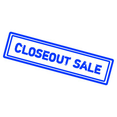 Closeout Sale Blue Rubber Stamp Icon Grunge Transparent PNG