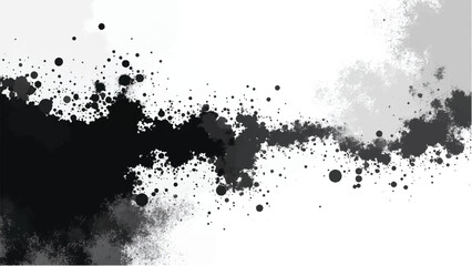 Abstract Black Ink Splatter on White Background for Artistic Designs. Abstract Black Ink Splatter Background.