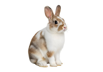 Obraz premium Adorable rabbit with captivating markings.