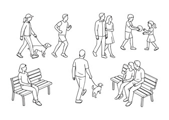 Park and Outdoor Recreation CAD Figures.