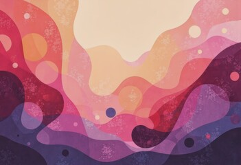 Abstract illustration depicting vibrant healing process patterns in soft colors
