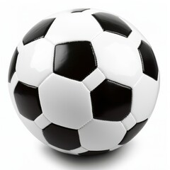 Obraz premium Soccer Ball Isolated Black and White Pattern, Sport , Football