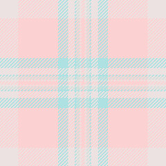 Delicate pastel pink and light teal plaid pattern.  Perfect for textile design, fashion, websites, or branding projects needing a soft, feminine aesthetic.