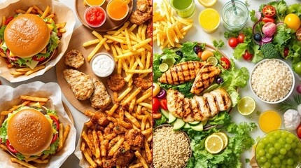 Healthy vs Unhealthy Food Choice: A Comparison of Fast Food and a Clean Diet