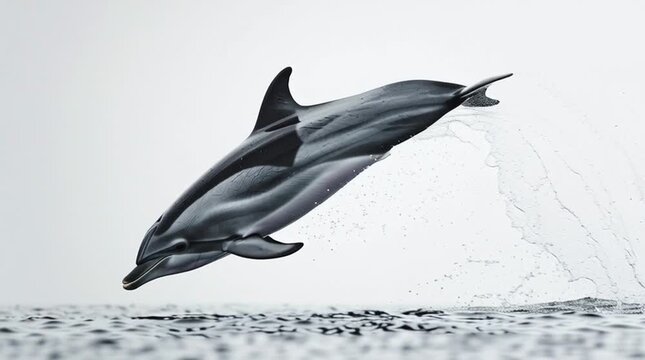 dolphin jumping in water