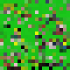 Colorful abstract mosaic background. Pixel effect. Camo and camouflage.