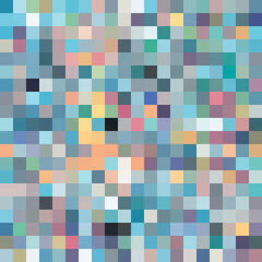 Colorful abstract mosaic background. Pixel effect. Camo and camouflage.