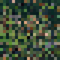 Colorful abstract mosaic background. Pixel effect. Camo and camouflage.
