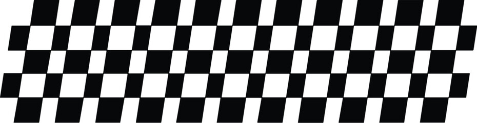 Obraz premium Checkered pattern icon vector black silhouette print design