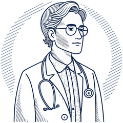 Abstract geometric shapes with vibrant color palette isolated on transparent background