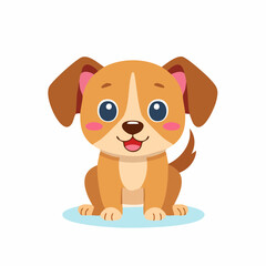 Fototapeta premium fröhlicher Hundewelpe