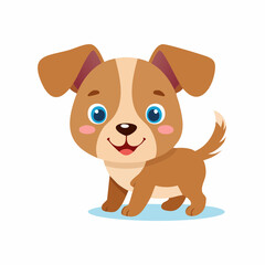 fröhlicher Hundewelpe