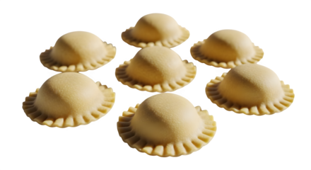 Fresh homemade ravioli pasta italian food gourmet cuisine delicious meal recipe traditional 100 character on transparent background