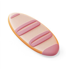 Colorful Gradient Surfboards on a Transparent Background