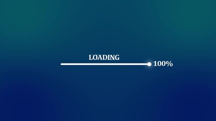 interacting with a futuristic loading progress bar interface, depicting data processing or software installation. Digital loading bar progress from 0 to 100 percent, information download, - Powered by Adobe