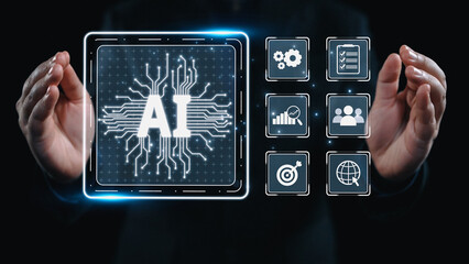 AI Assistant Brain Processor with LLM Technology, Big Data, Machine Learning, Generative AI for...
