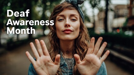 Deaf Awareness Month. 