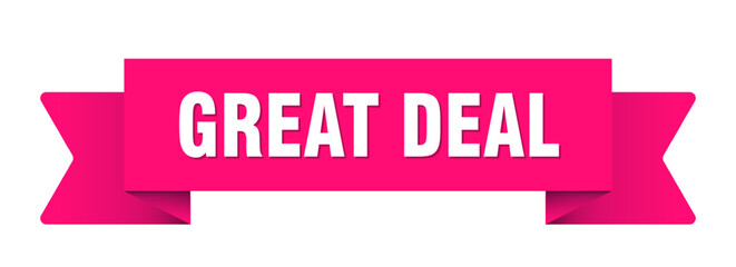 great deal ribbon isolated on transparent background. great deal ribbon