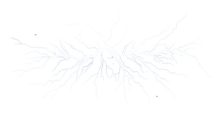 Powerful white lightning bolt strikes with bright energy, symbolizing force and dynamism