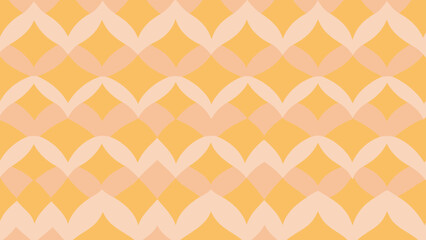 Abstract geometric pattern in warm yellow and peach tones with transparency