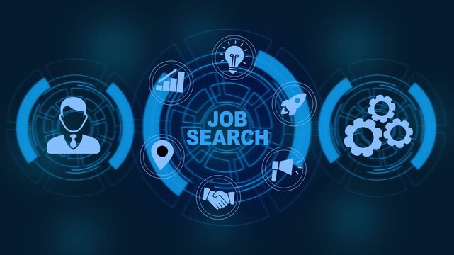 Business, Technology, Internet and network concept. Job Search human resources recruitment career.Business, Technology, Internet and network concept. Job Search human resources recruitment career.