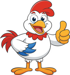 Cock Illustration vector design, Cock logo and icon Design
